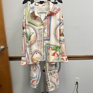 NWT YOJANI Graphic Print Set - L